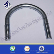 Tornillo en U de acero inoxidable chapado en zinc